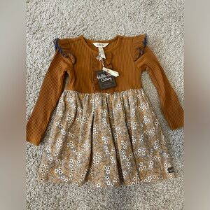 Matilda Jane canel and Blue Floral Kids Dress